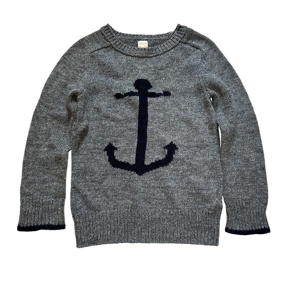 Crewcuts Grey Anchor Sweater 4-5Y